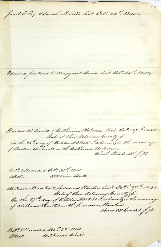 Marriage Records Vol.1 1835-1845 (p. 247)