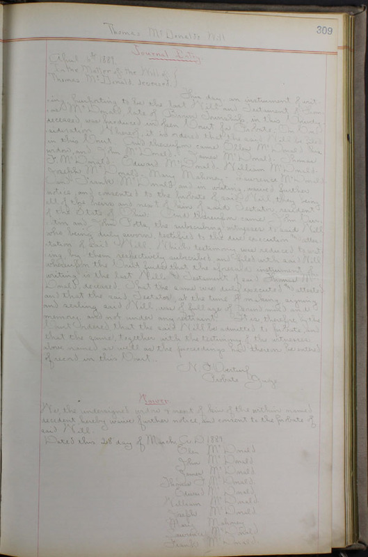 Delaware County Ohio Will Records Vol. 8 1887-1890 (p. 375)