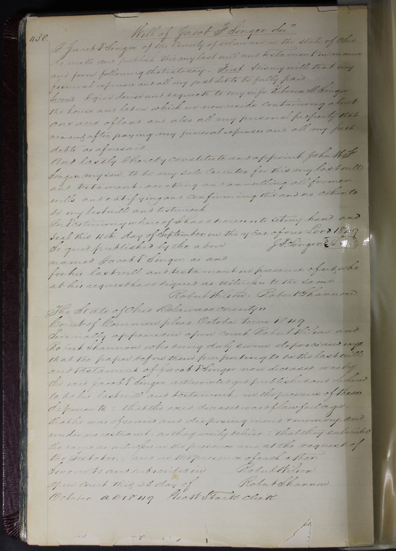 Delaware County Ohio Will Records Vol. 2 1835-1850 (p. 473)