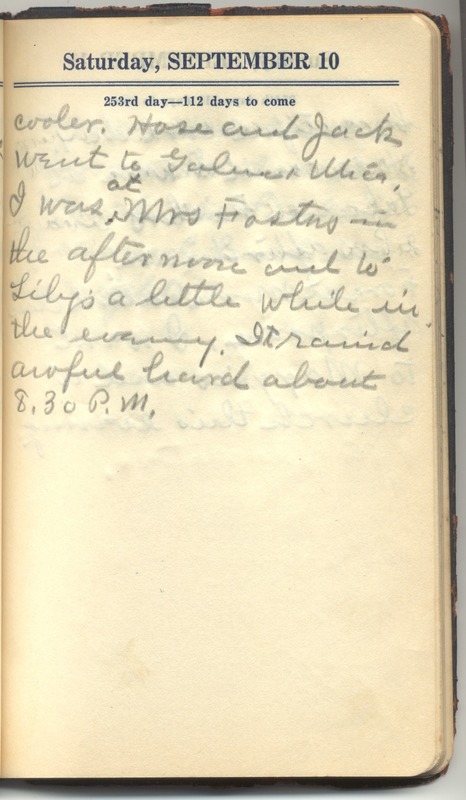 Roberta Hopkins' Diary 1927 (p. 259)