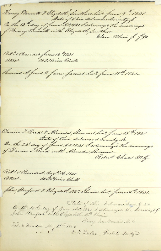 Marriage Records Vol.1 1835-1845 (p. 288)