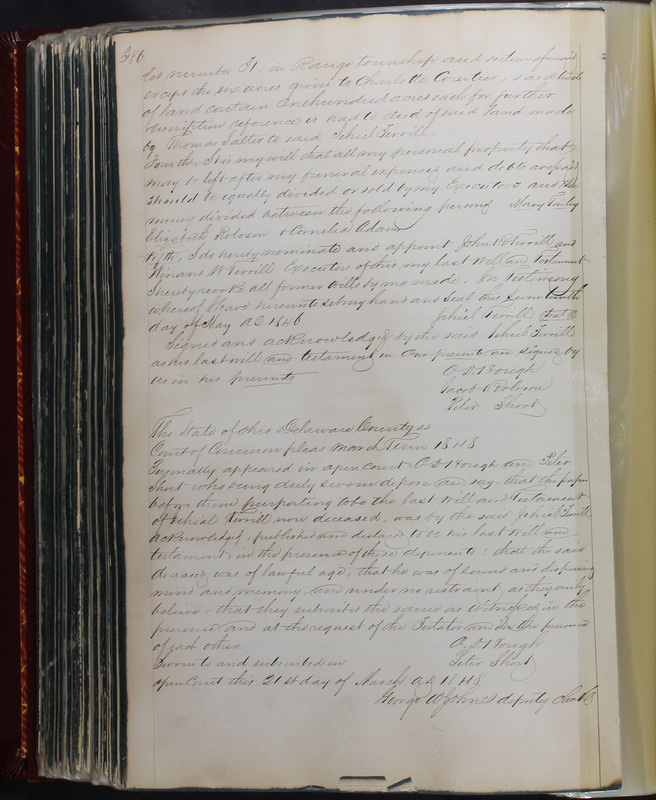 Delaware County Ohio Will Records Vol. 2 1835-1850 (p. 429)