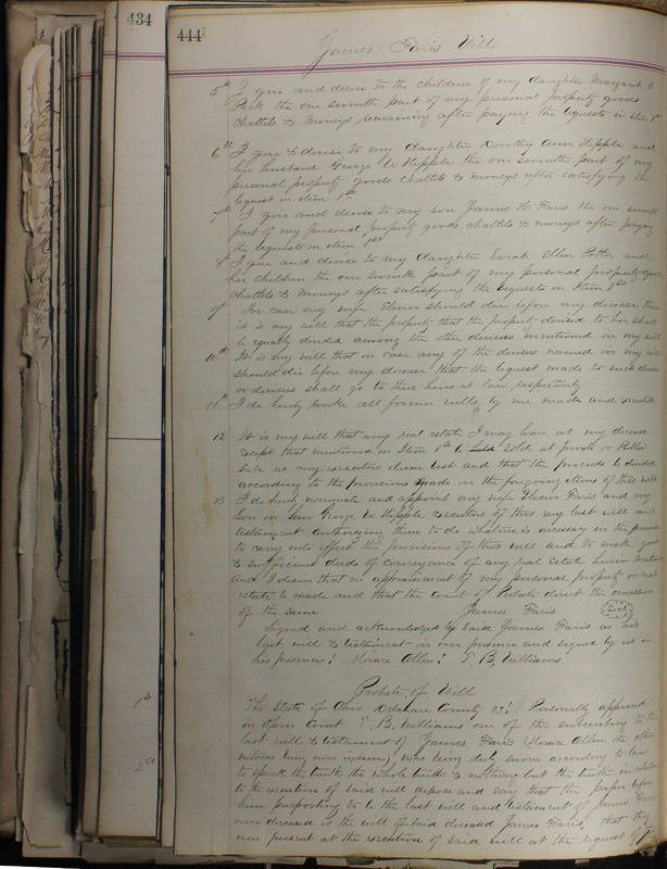 Delaware County Ohio Will Records Vol. 5 1869-1876 (p. 477)