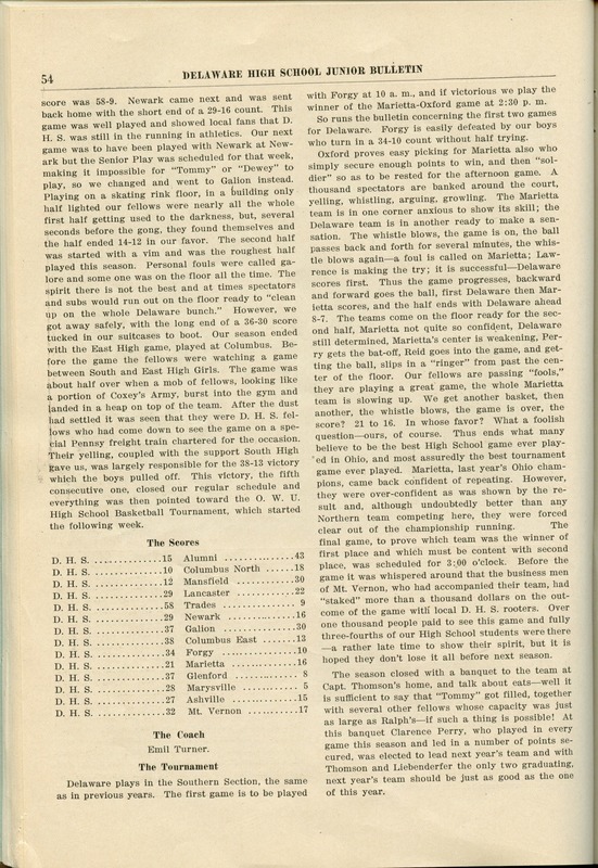 Delaware High School Bulletin 1915 (p. 56)