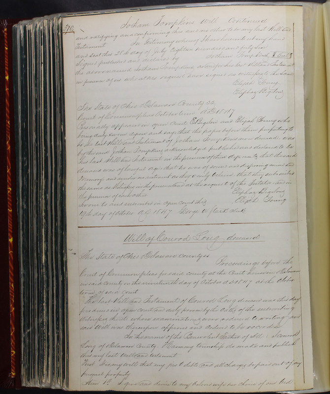 Delaware County Ohio Will Records Vol. 2 1835-1850 (p. 413)