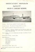 Dedication Program of Ervin F. Carlisle School (p. 1)