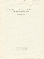 A Short History of Medicine and the Physicians Of Delaware County, Ohio (p. 1)