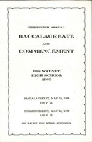 Thirteenth Annual Baccalaureate and Commencement Big Walnut High School 1963 (1)